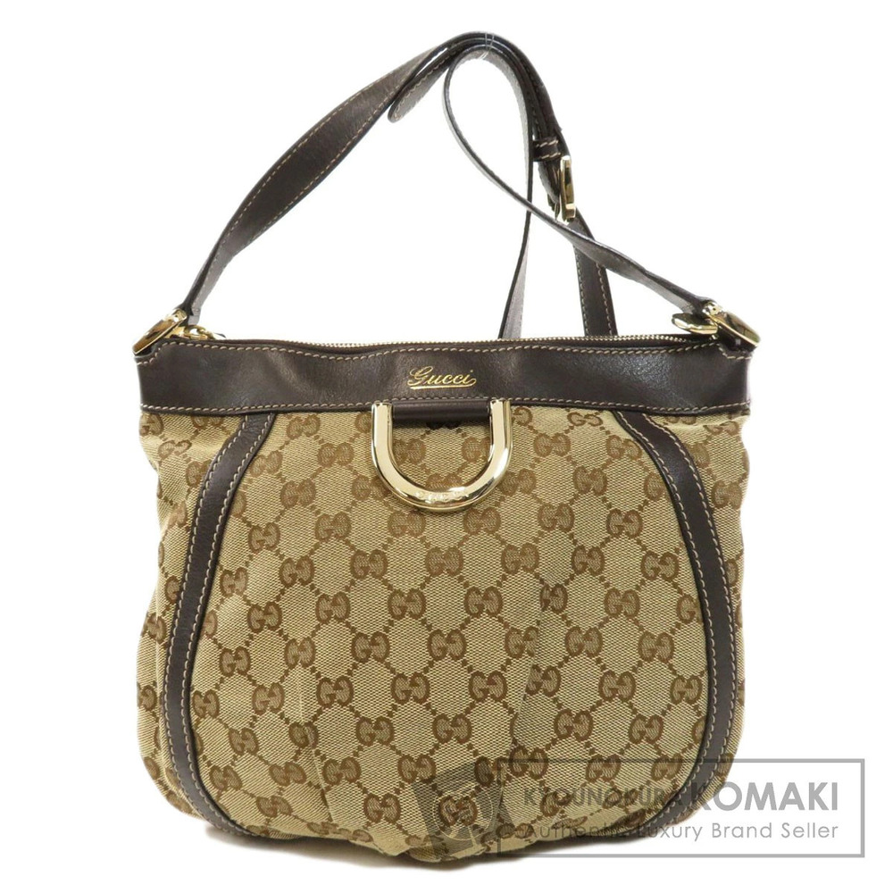 Gucci GG Canvas Abbey D Ring Crossbody Bag signature brown